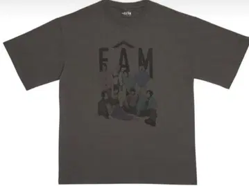 timelesz FAM 차콜 그레이 셔츠