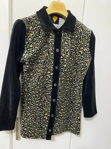 zozope 레오파드 무늬 긴팔 셔츠