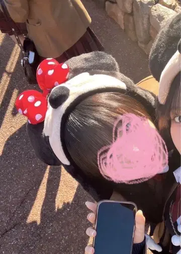 미니 마우스 귀도리 모자