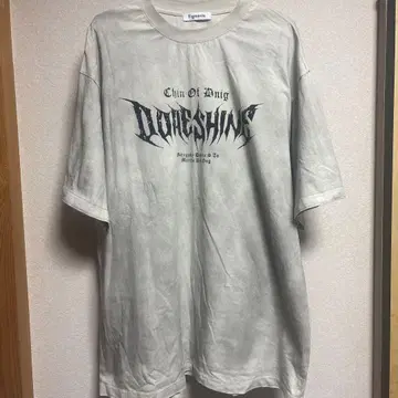 Figments 더티 가공 메탈 로고 빅 T F 사이즈