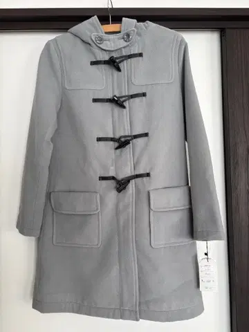 라이트 그레이 더플 코트 M