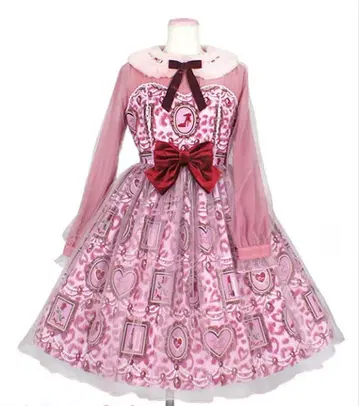 Angelic Pretty Girly Leopard 원피스 핑크