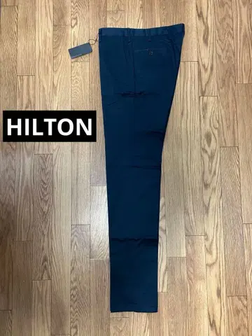 [ 미사용 새상품 ] HILTON 힐튼 노턱 팬츠 슬랙스 네이비