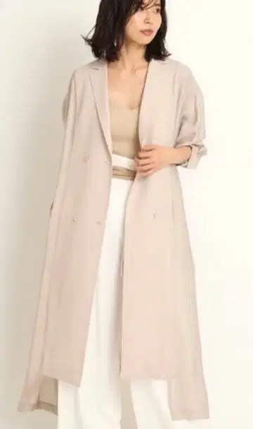 Fray I'd 모드 사르르 트렌치코트 셔츠 원피스 롱