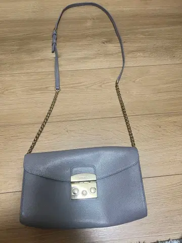 FURLA 훌라 그레이 가죽 숄더백