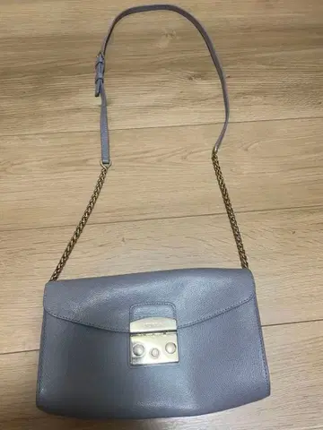 FURLA 훌라 그레이 가죽 숄더백