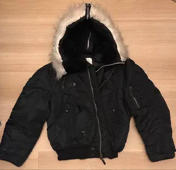 헤이세이 갸루 made in USA 퍼 플라이트 자켓