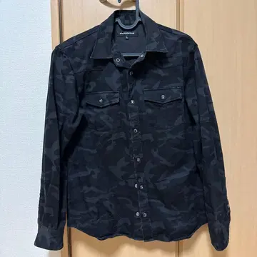 JACKROSE 카모 패턴 웨스턴 셔츠 블랙