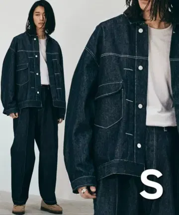 [ 완판템 ] WYM - HEAVY OZ WIDE DENIM SET-UP