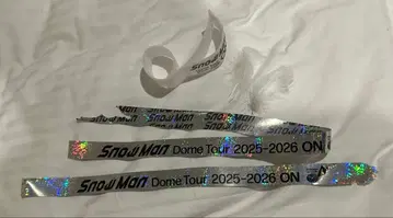 Snow Man ON 돔 투어 은색 테이프 음표 깃털 낙하물 세트