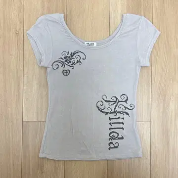 HILLDA 상의 Lust Slim Tee 베이지