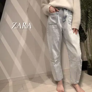 ZARA 페이퍼백 데님 전체 밴딩 이지 팬츠 사이즈 34