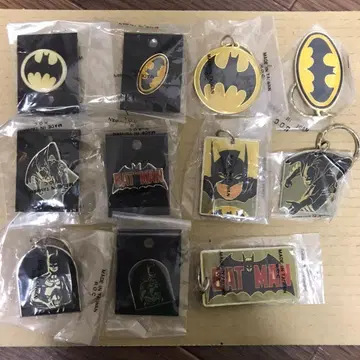 BATMAN 핀 배지 6개 & 키링 5개 세트 80s '미사용