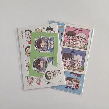 국태태 KOOKV 스티커 세트