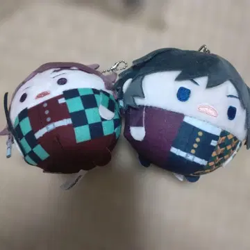 귀멸의 칼날 후아코로링 토미오카 기유 봉제 인형 마스코트 키링 탄지로