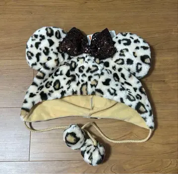 디즈니 팬캡 레오파드 무늬