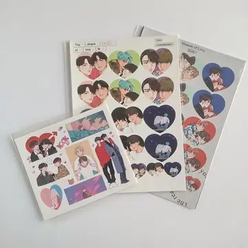 국태태 KOOKV 스티커 세트