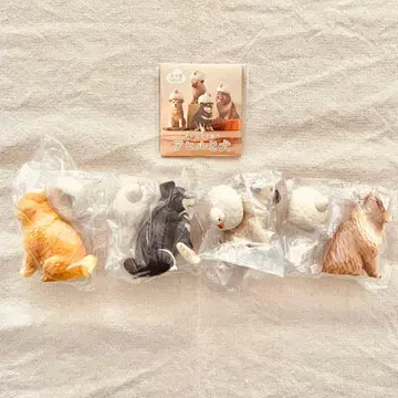 [ 전 4종 컴프 세트 ] 아카네의 나무 조각 오리와 개