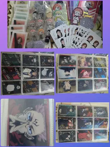 주술회전 100엔샵 다이소 여러 가지 묶음 판매