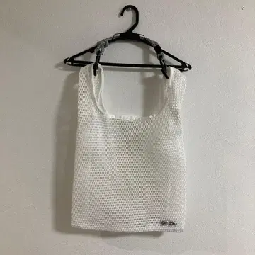 OUTDOOR PRODUCTS 메쉬 토트백 화이트