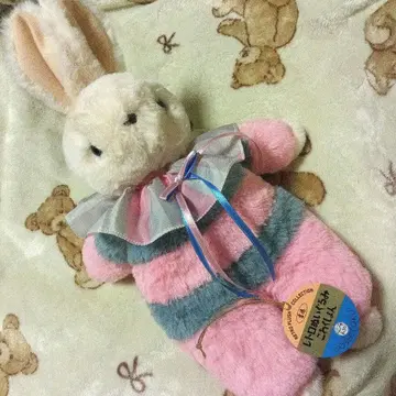 요시토쿠 피엔느 토끼 봉제 인형 핑크와 스카이블루