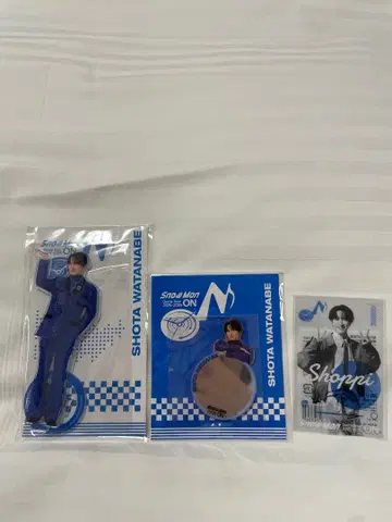 SnowMan ON 라이브 굿즈 와타나베 쇼타 아크릴 스탠드 3종 세트