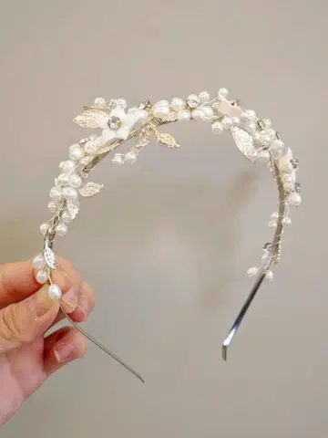 엘레강트한 펄 장식 헤어밴드