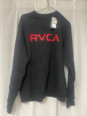 RVCA 블랙 맨투맨 트레이닝복 S