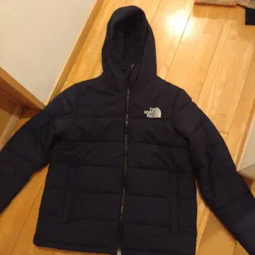 THE NORTH FACE 후드 부착 다운 자켓 L 네이비