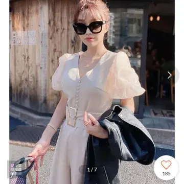 시어 슬리브 버클 올인원 S 사이즈 에이미 이스트 월