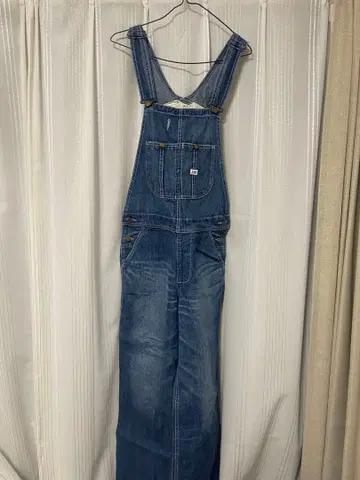 리 데님 오버롤 밀크 페도