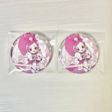 하트캐치 프리큐어 라포레 하라주쿠 홀로그램 캔뱃지 큐어 블라썸