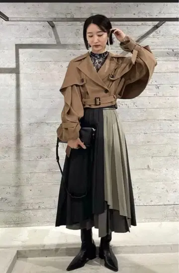 [ HARE ] 2way 하이쇼쿠 플리츠 스커트