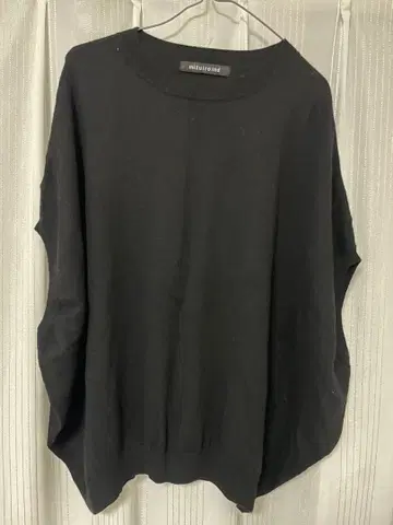 mizuiro ind 블랙 니트 반팔