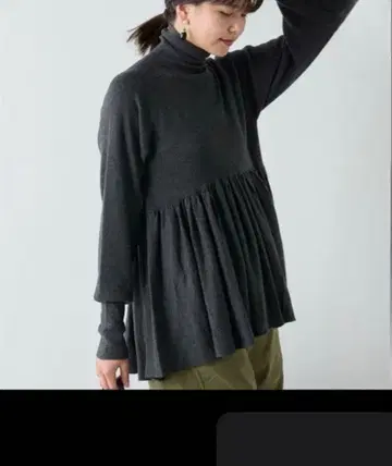 GALLARDAGALANTE 페플럼 튜닉 니트