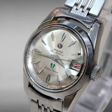 [레어 가동품] 라도 그린 호스 25석 자동 와인딩 여성용 데이트