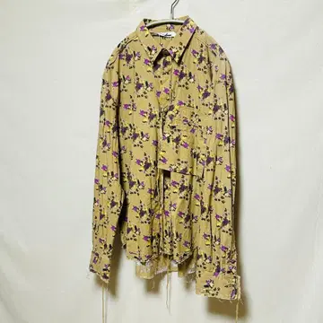 Midorikawa 꽃무늬 플로럴 프린트 긴팔 셔츠