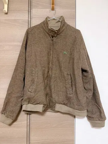 70~80s LACOSTE 하운드투스 패턴 리버서블 스윙탑