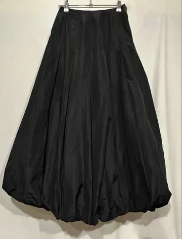 아코레 Le-Fluy 볼륨 벌룬 롱 스커트 M 블랙