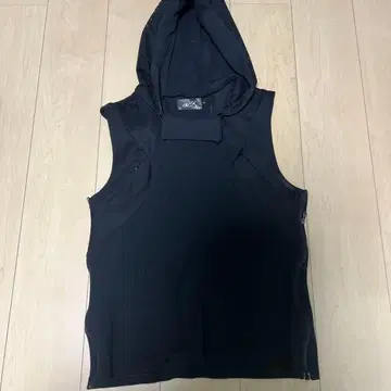 ACX 후드 부착 슬리브리스 2 블랙