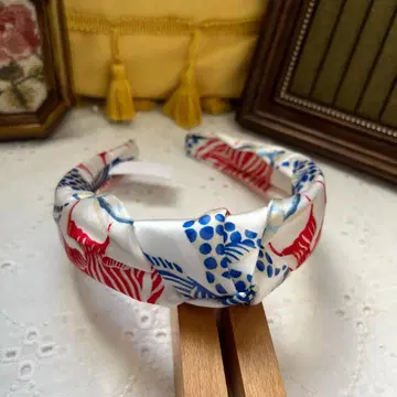 꽃무늬 트위스트 헤어밴드