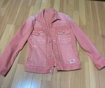 데님 자켓 핑크