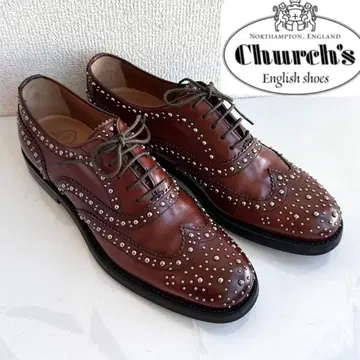 church's 처치 버우드 스터드 로퍼 가죽 신발 컨디션 최상 35