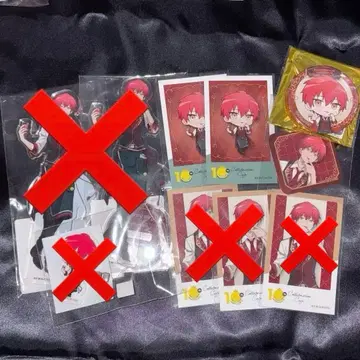 암살교실 스이파라 콜라보 캔뱃지 카드 아카바네 카르마