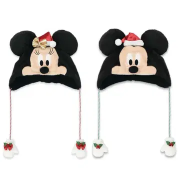 새상품 택 포함 디즈니 팬캡 미키 미니 크리스마스 2025