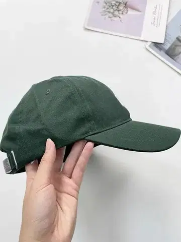 다크 그린 코튼 야구 모자