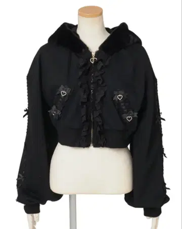 토끼 귀 메니 리본 후드티 LIZLISA