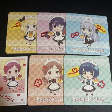 주문은 토끼입니까? 주문은 오므라이스입니까? 콜라보 코스터 5장 세트