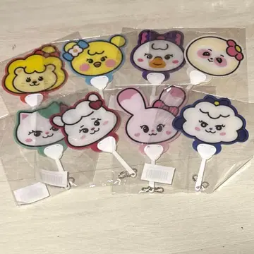 NiziU 온라인 복권 오프라인 복권 NIZOO 미니 부채 키링