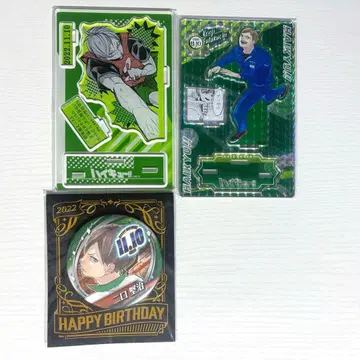 하이큐!! 후타쿠치 켄지 생일 아크릴 스탠드 캔뱃지